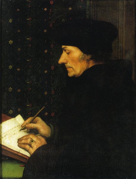 Portrait of Erasmus of Rotterdam Writing I