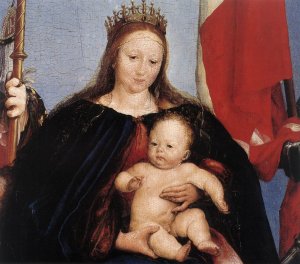 The Solothurn Madonna (detail) 1522