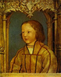 Portrait of a Boy with Blond Hair