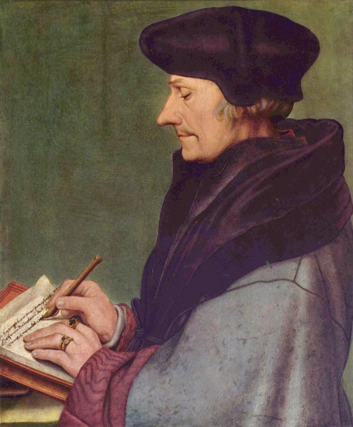 Portrait of Erasmus of Rotterdam Writing 1523