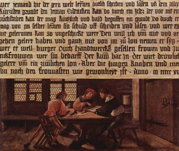 Signboard for a Schoolmaster 1516